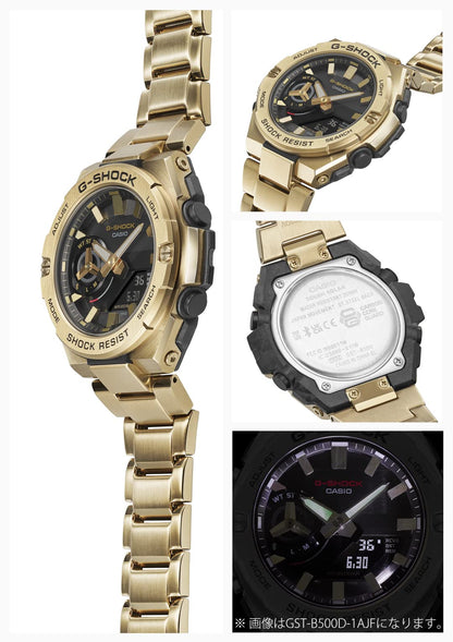 Casio G-Shock G-Steel Bluetooth Men's Gold Watch Gst-B500Gd-9Ajf - Genuine Domestic Product- Japan Figure Store - #1 Bring To You The Best Japanese Goods