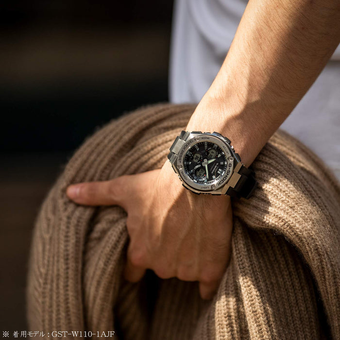 Casio G-Shock G-Steel Gst-W100G-1Bjf Black Watch Solar Power & Radio Sync Genuine Product- Japan Figure Store - #1 Bring To You The Best Japanese Goods