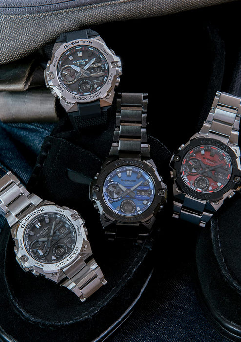 Casio G-Shock Gray Men's G-Steel Watch with Smartphone Link Carbon Core Guard Structure - Gst-B400Bd-1A2Jf- Japan Figure Store - #1 Bring To You The Best Japanese Goods