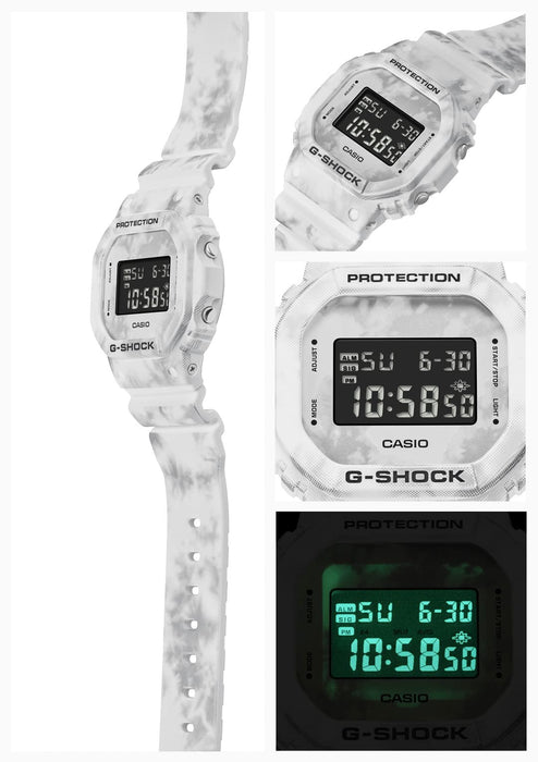 Casio G-Shock Men's White Watch DW-5600GC-7JF Domestic Genuine Grunge Snow Camouflage- Japan Figure Store - #1 Bring To You The Best Japanese Goods