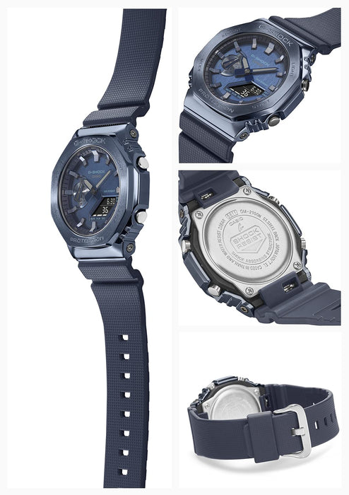G-Shock Casio Men's Watch GM-2100N-2Ajf in Blue Metal Covered Authentic Domestic Product- Japan Figure Store - #1 Bring To You The Best Japanese Goods