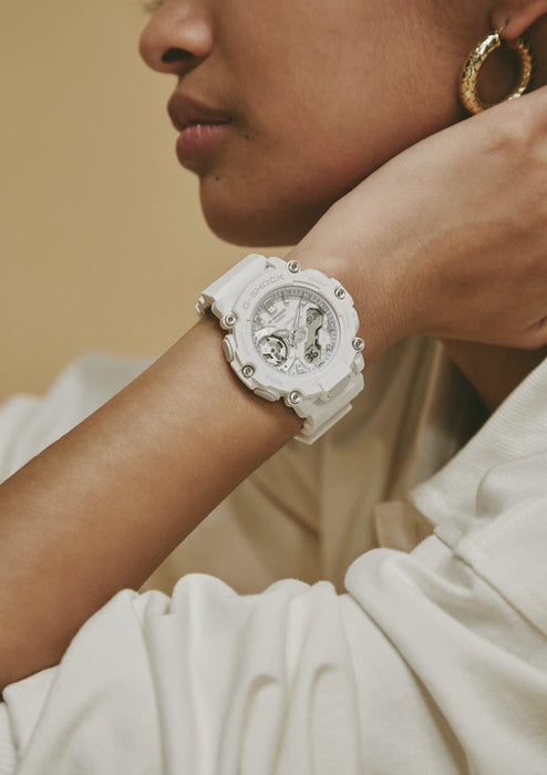 Casio G-Shock Women's Mid-Size White Watch - Genuine Domestic Model GMA-S2200M-7AJF- Japan Figure Store - #1 Bring To You The Best Japanese Goods