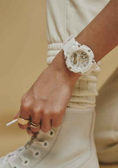 Casio G-Shock Women's Mid-Size White Watch - Genuine Domestic Model GMA-S2200M-7AJF- Japan Figure Store - #1 Bring To You The Best Japanese Goods