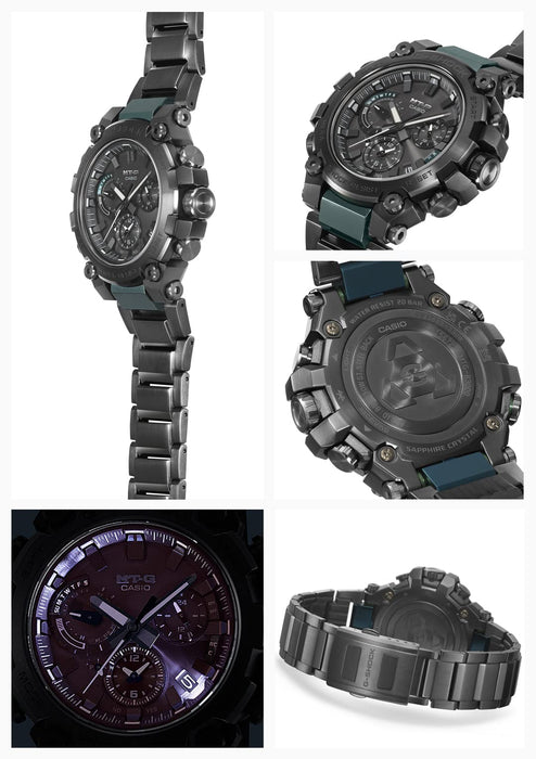 Casio G-Shock Solar Men's Watch MTG-B3000BD-1A2JF Black with Bluetooth Radio Genuine Domestic- Japan Figure Store - #1 Bring To You The Best Japanese Goods