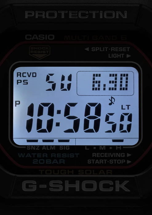 Casio G-Shock Men's Black Watch GW-M5610U-1JF Radio Solar Super Illuminator LED Light- Japan Figure Store - #1 Bring To You The Best Japanese Goods