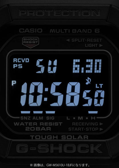 Casio G-Shock Men's Blue Radio Solar Watch with Super Illuminator GW-M5610U-2JF- Japan Figure Store - #1 Bring To You The Best Japanese Goods