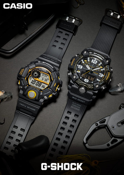 G-Shock Rangeman Men's Solar Radio Watch GW-9400YJ-1JF Black x Yellow - Casio Genuine- Japan Figure Store - #1 Bring To You The Best Japanese Goods