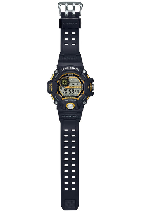 G-Shock Rangeman Men's Solar Radio Watch GW-9400YJ-1JF Black x Yellow - Casio Genuine- Japan Figure Store - #1 Bring To You The Best Japanese Goods