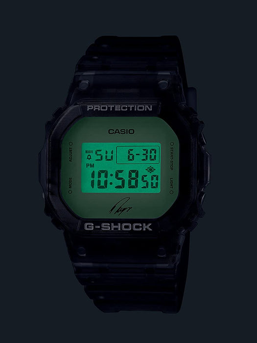 Casio G-Shock Men's Skeleton Black Watch DW-5600RI22-1JR Ryo Ishikawa Signature Model- Japan Figure Store - #1 Bring To You The Best Japanese Goods