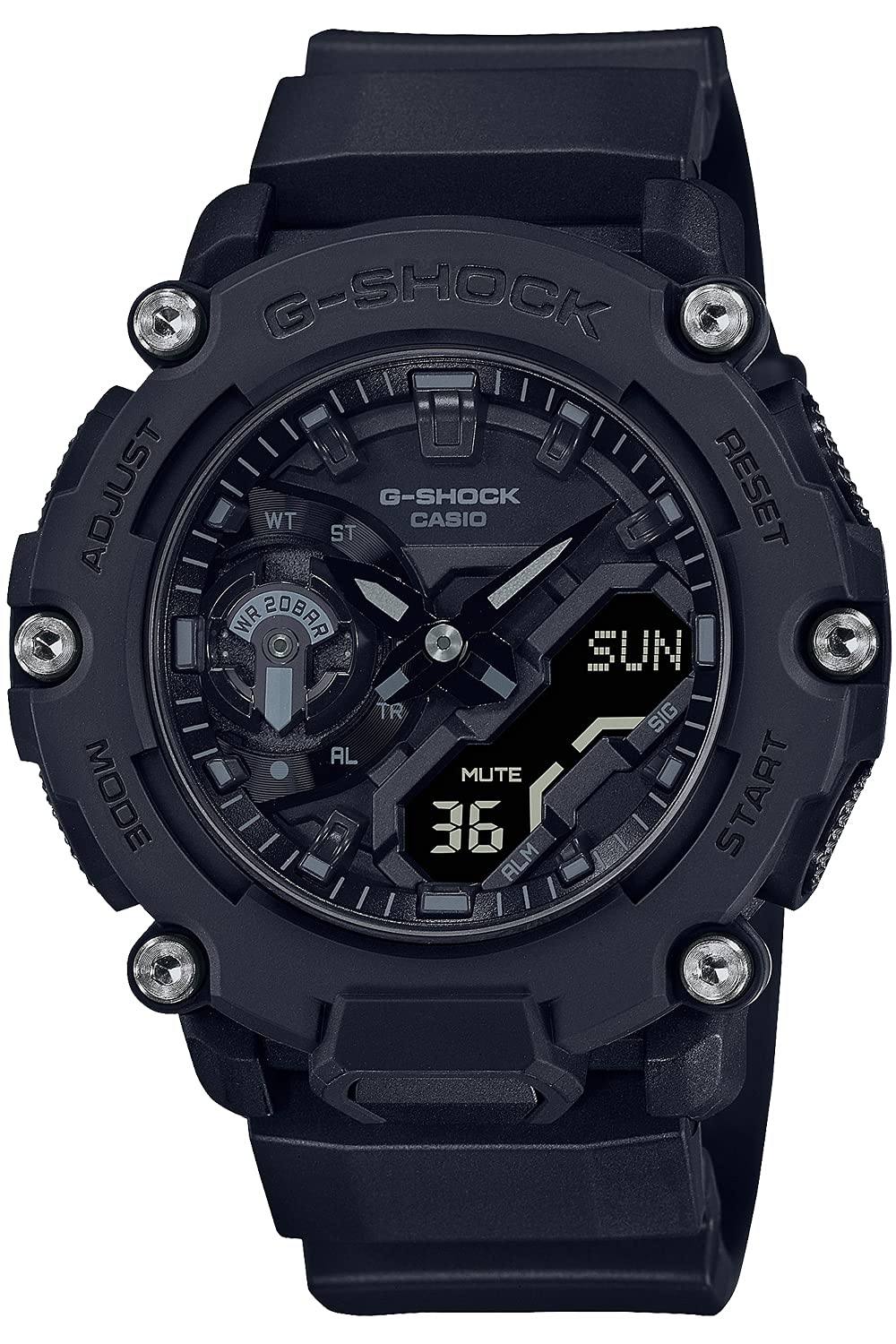Casio G-Shock GA-2200BB-1AJF Men's Durable Black Watch- Japan Figure Store - #1 Bring To You The Best Japanese Goods