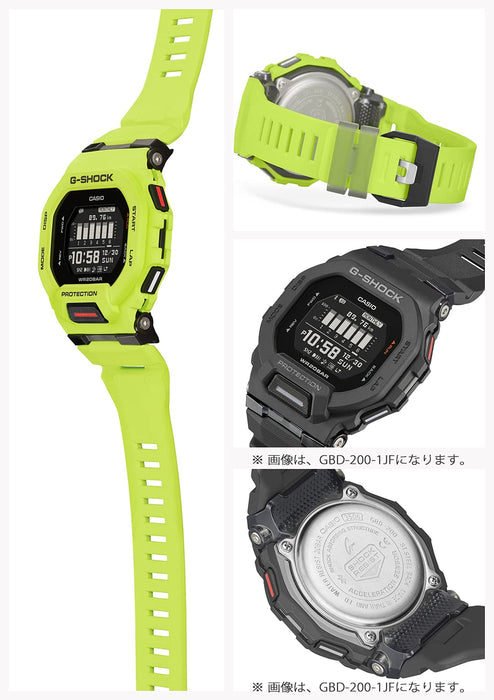 Casio G-Shock GBD-200-9JF Men's Durable Watch in Vibrant Yellow- Japan Figure Store - #1 Bring To You The Best Japanese Goods