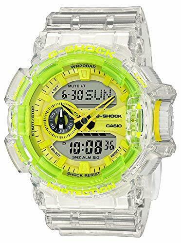 Casio G-shock Watch Ga-400sk-1a9 Men's Clear Yellow Analog Digital Round Face- Japan Figure Store - #1 Bring To You The Best Japanese Goods