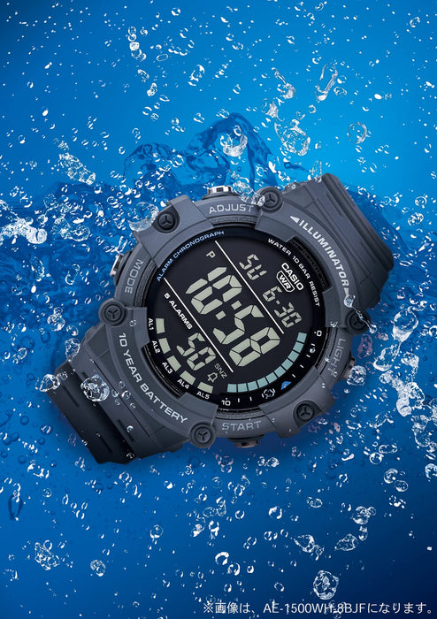 Casio AE-1500WH-1AJF Men's Black Watch- Japan Figure Store - #1 Bring To You The Best Japanese Goods