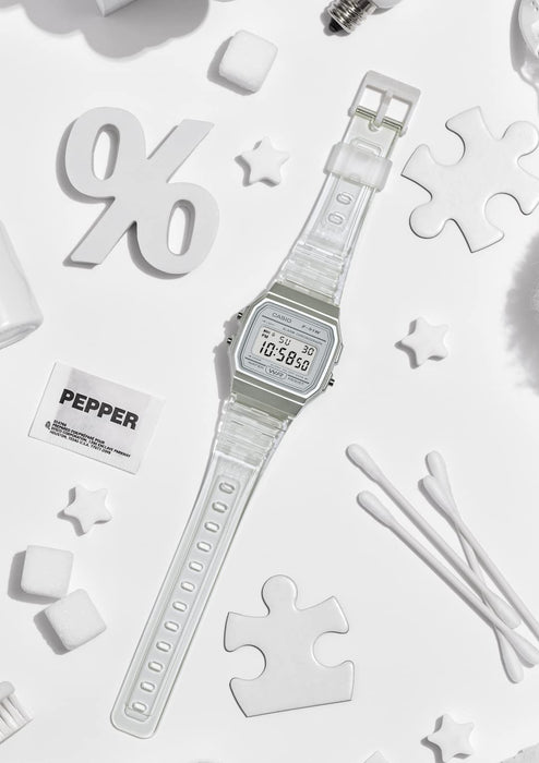 Casio F-91Ws-7Jh White Collection Domestic Genuine- Japan Figure Store - #1 Bring To You The Best Japanese Goods