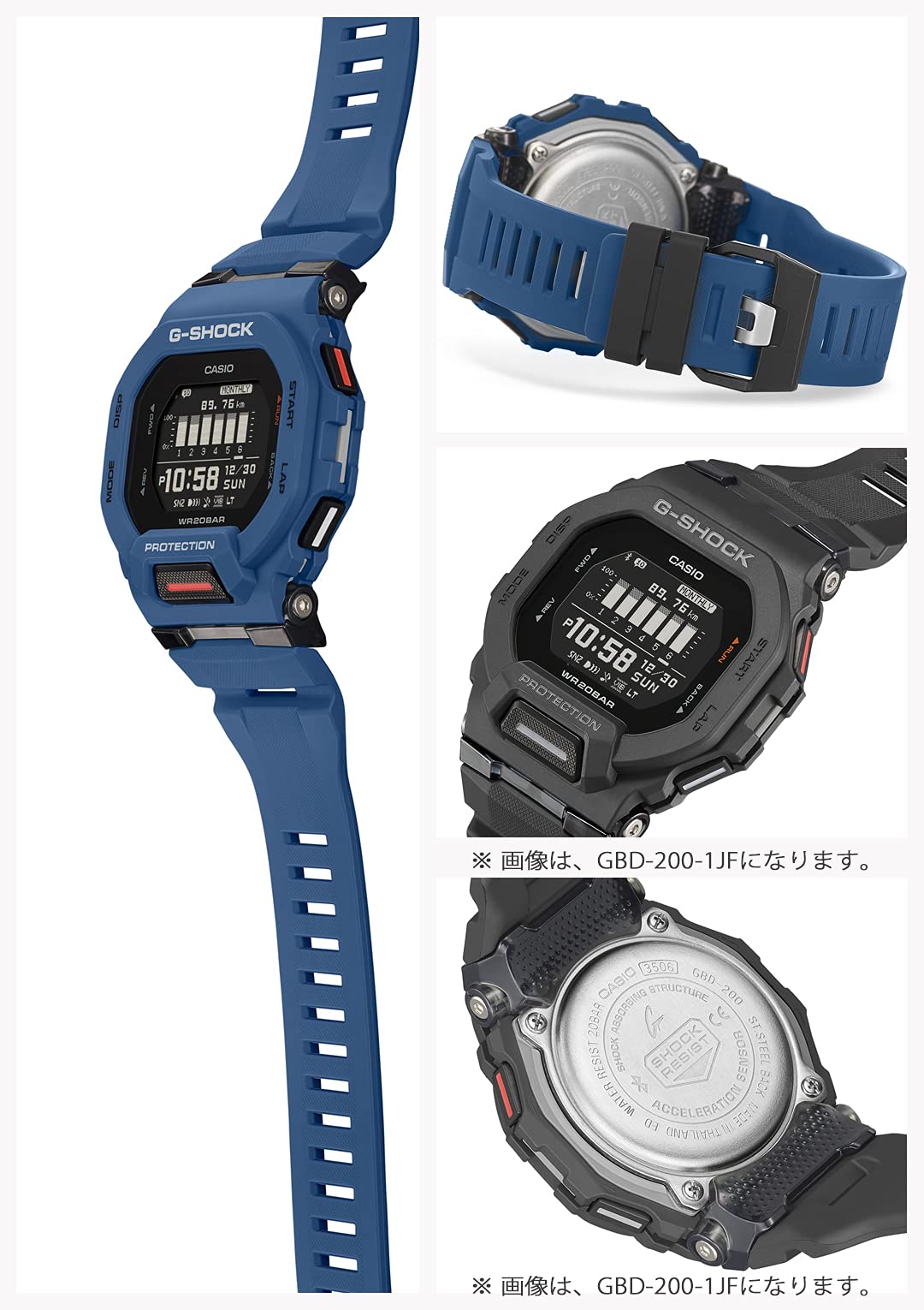 Casio G-Shock GBD-200-2JF Men's Stylish Blue Watch- Japan Figure Store - #1 Bring To You The Best Japanese Goods