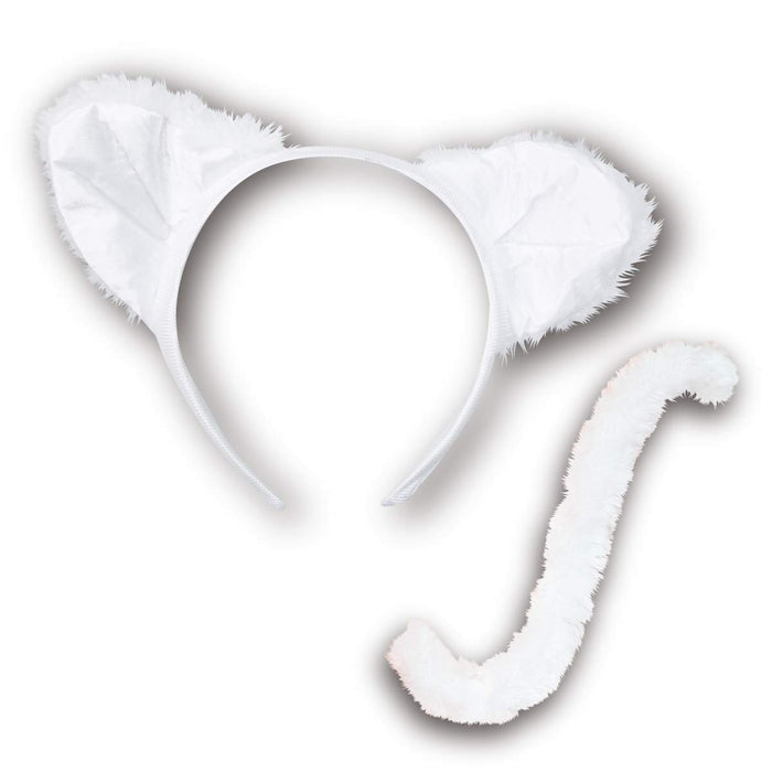 Pure Japan Cat Girl Nekomimi Headband Cat Ears Tail Halloween Cosplay White- Japan Figure Store - #1 Bring To You The Best Japanese Goods