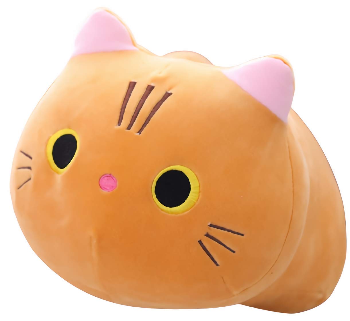 Cat Town Cute Dakimakura Fluffy Mochi Plush Cat Cushion Brown Stuffed Animal Toys- Japan Figure Store - #1 Bring To You The Best Japanese Goods
