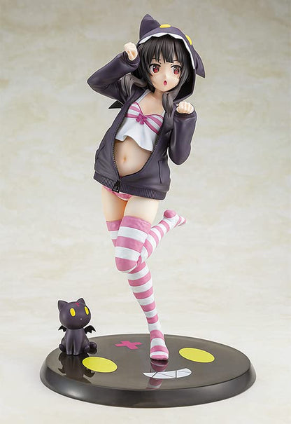 Caworks Animation Bless This Wonderful World! Megumin Food ☆ Look Chomusuke Ver. Normal Version 1/7 Scale Plastic Painted Finished Figure- Japan Figure Store - #1 Bring To You The Best Japanese Goods