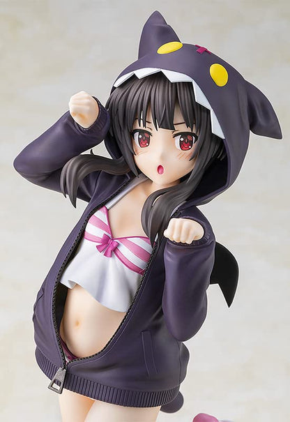 Caworks Animation Bless This Wonderful World! Megumin Food ☆ Look Chomusuke Ver. Normal Version 1/7 Scale Plastic Painted Finished Figure- Japan Figure Store - #1 Bring To You The Best Japanese Goods