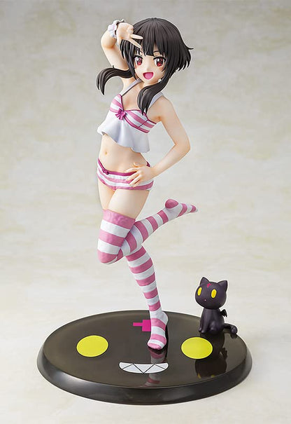 Caworks Animation Bless This Wonderful World! Megumin Food ☆ Look Chomusuke Ver. Normal Version 1/7 Scale Plastic Painted Finished Figure- Japan Figure Store - #1 Bring To You The Best Japanese Goods