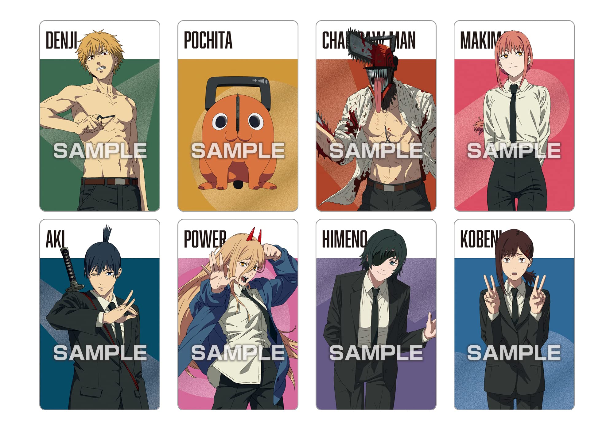 Ensky Japan Chainsaw Man Metallic Card Collection Gum 16 Pack Box Shokugan- Japan Figure Store - #1 Bring To You The Best Japanese Goods