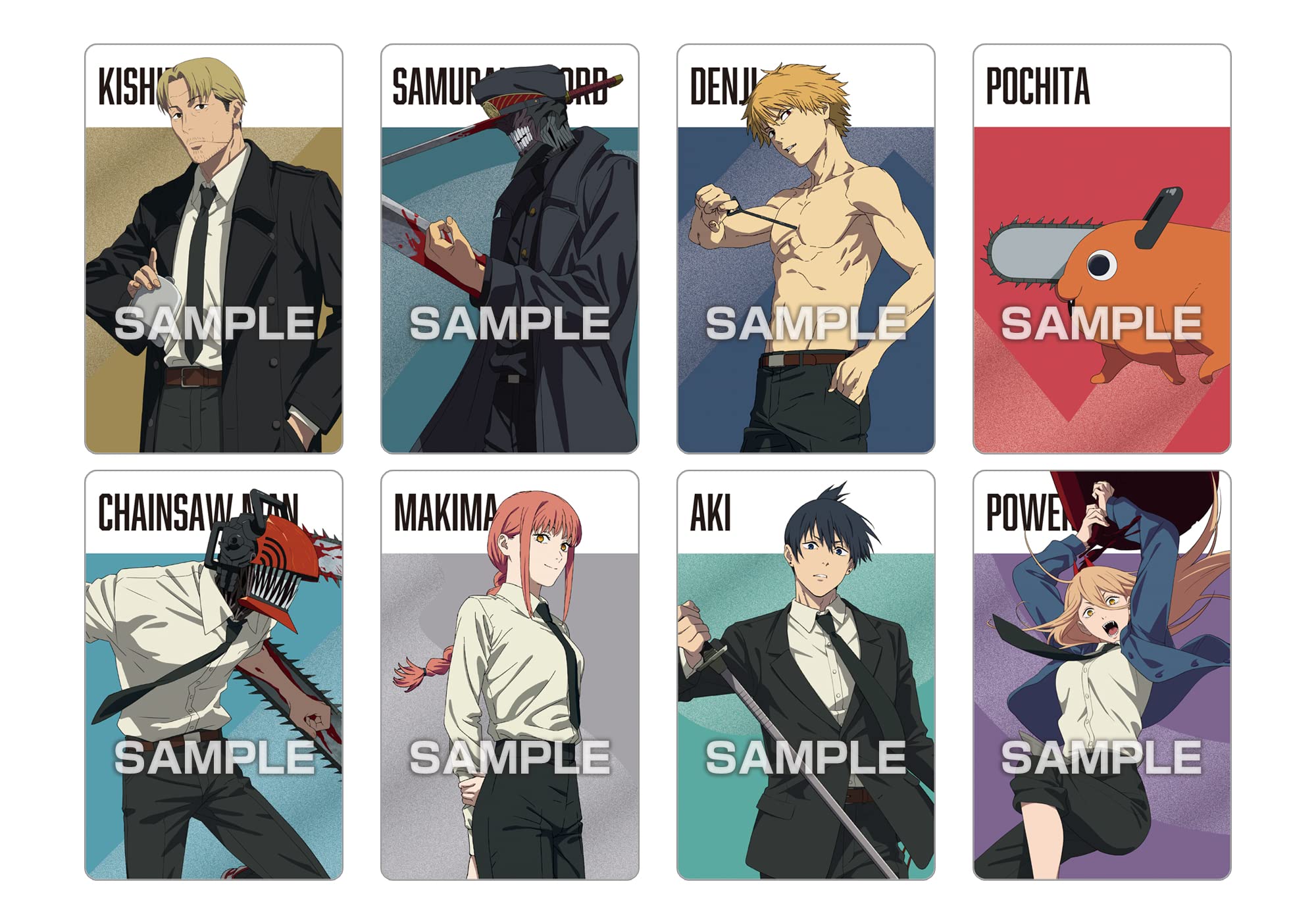 Ensky Japan Chainsaw Man Metallic Card Collection Gum 16 Pack Box Shokugan- Japan Figure Store - #1 Bring To You The Best Japanese Goods