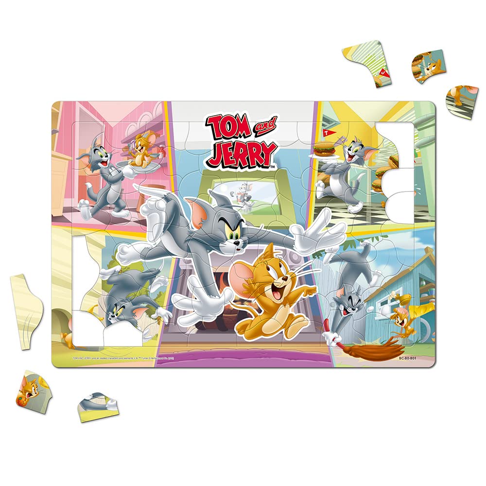 TENYO Bc80-801 Jigsaw Puzzle Tom And Jerry Everyday Events 80 Pieces Child Puzzle- Japan Figure Store - #1 Bring To You The Best Japanese Goods