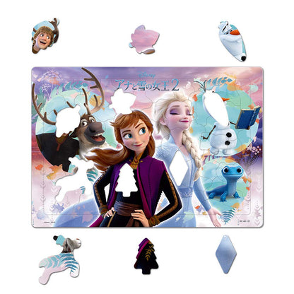 TENYO Jigsaw Puzzle Disney Frozen 2 One Heart 60 Pieces Child Puzzle- Japan Figure Store - #1 Bring To You The Best Japanese Goods