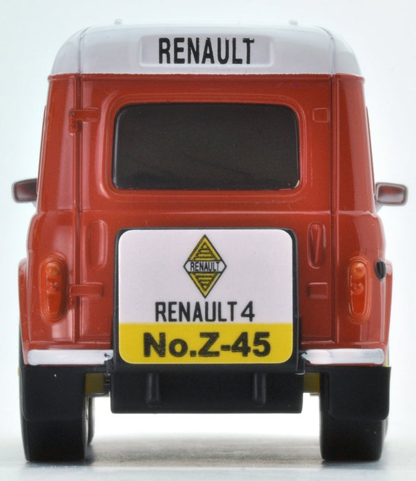 TOMYTEC Z-45B Choro Q Zero Renault 4 Fourgonette Service Car Orange- Japan Figure Store - #1 Bring To You The Best Japanese Goods