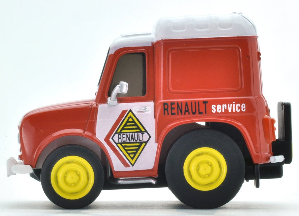 TOMYTEC Z-45B Choro Q Zero Renault 4 Fourgonette Service Car Orange- Japan Figure Store - #1 Bring To You The Best Japanese Goods