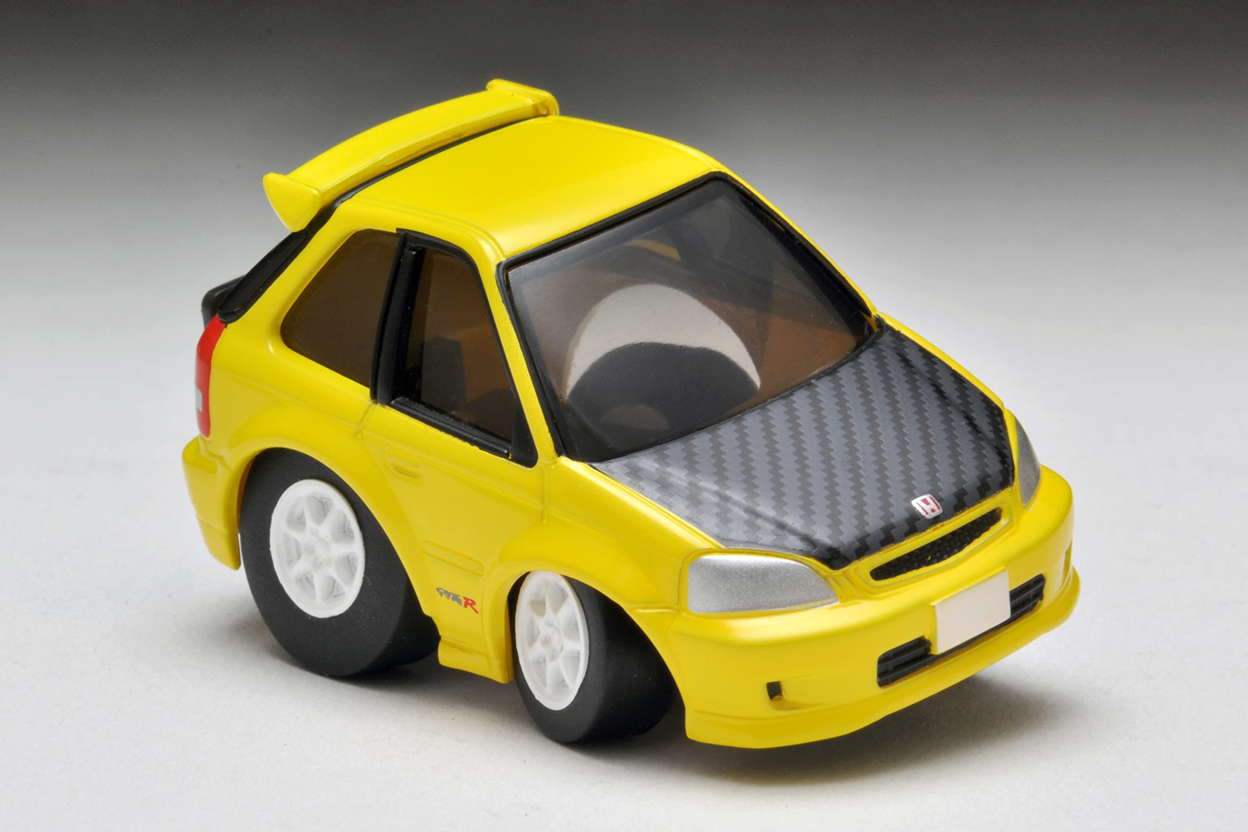 Tomytec Yellow Honda Civic Type R EK9 Custom Spec - Choro Qs-01A Finished Model- Japan Figure Store - #1 Bring To You The Best Japanese Goods