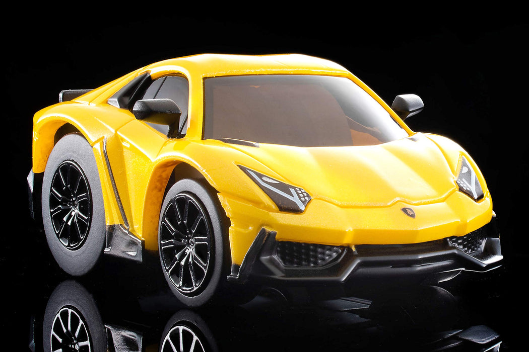 Tomytec Lamborghini Aventador 50th Anniversary Choro Qzero Z-75A Finished Yellow Model- Japan Figure Store - #1 Bring To You The Best Japanese Goods