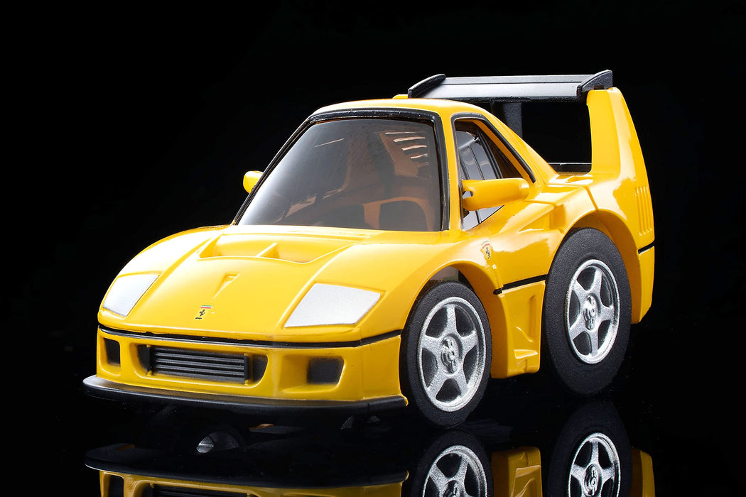 Tomytec Choroq Zero Z-79B Ferrari F40 Competizione Yellow Finish Model 321170- Japan Figure Store - #1 Bring To You The Best Japanese Goods