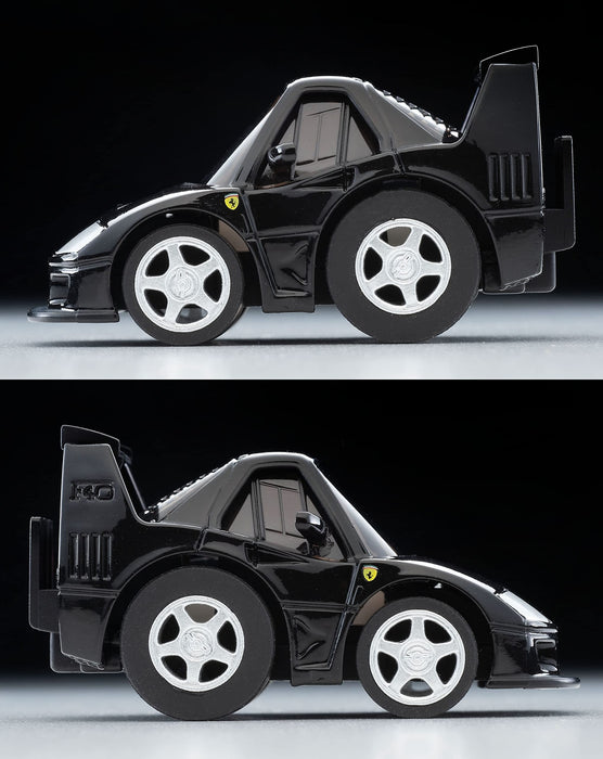 Tomytec Choroq Zero Z-79C Finished Ferrari F40 Competizione Black Model 324331- Japan Figure Store - #1 Bring To You The Best Japanese Goods