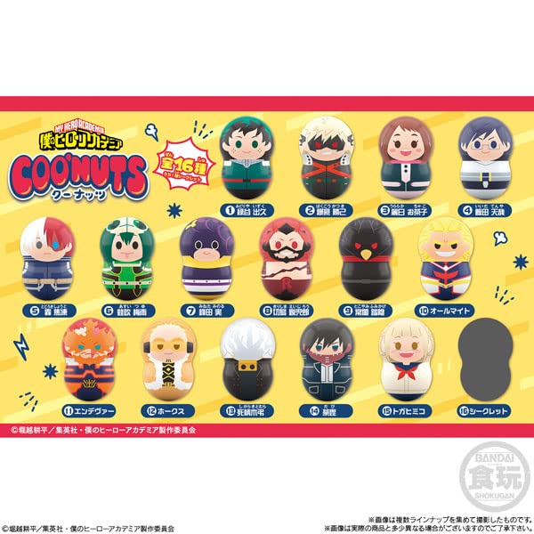 BANDAI Candy Coo'Nuts Daruma Figure Collection My Hero Academia 14Pcs Box- Japan Figure Store - #1 Bring To You The Best Japanese Goods