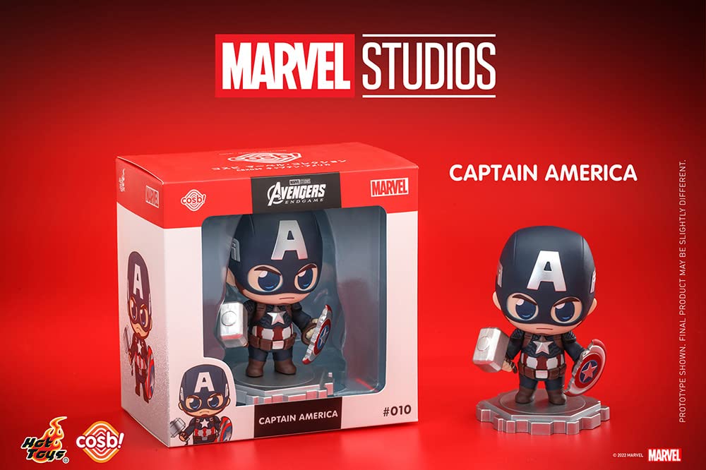 Cosbi Marvel Collection Movie Avengers/Endgame Captain America #010 Non-Scale Figure Blue Height Approx. 8Cm Cbx039- Japan Figure Store - #1 Bring To You The Best Japanese Goods