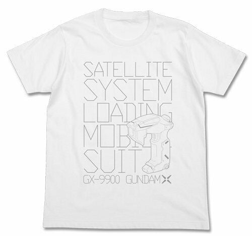 Cospa After War Gundam X Satellite System T-shirt White M Size- Japan Figure Store - #1 Bring To You The Best Japanese Goods