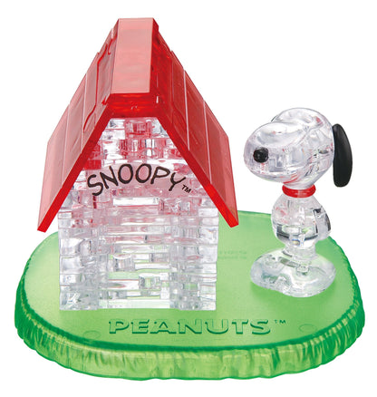 Beverly 483809 Crystal 3D Puzzle Snoopy House (51 Pieces) Snoopy 3D Crystal Puzzle- Japan Figure Store - #1 Bring To You The Best Japanese Goods