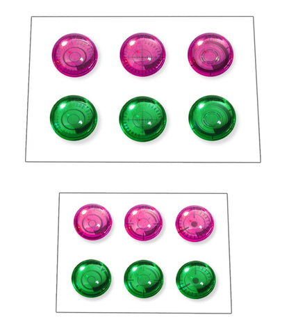 Bandai Spirits Pink and Green 3D Lens Sticker Plastic Model Kit Customized Material- Japan Figure Store - #1 Bring To You The Best Japanese Goods