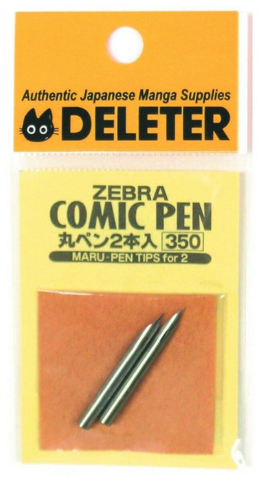 Deleter 342-1012 Zebra Comic Pen Maru-pen Tips Nib For 2 Pcs Set- Japan Figure Store - #1 Bring To You The Best Japanese Goods