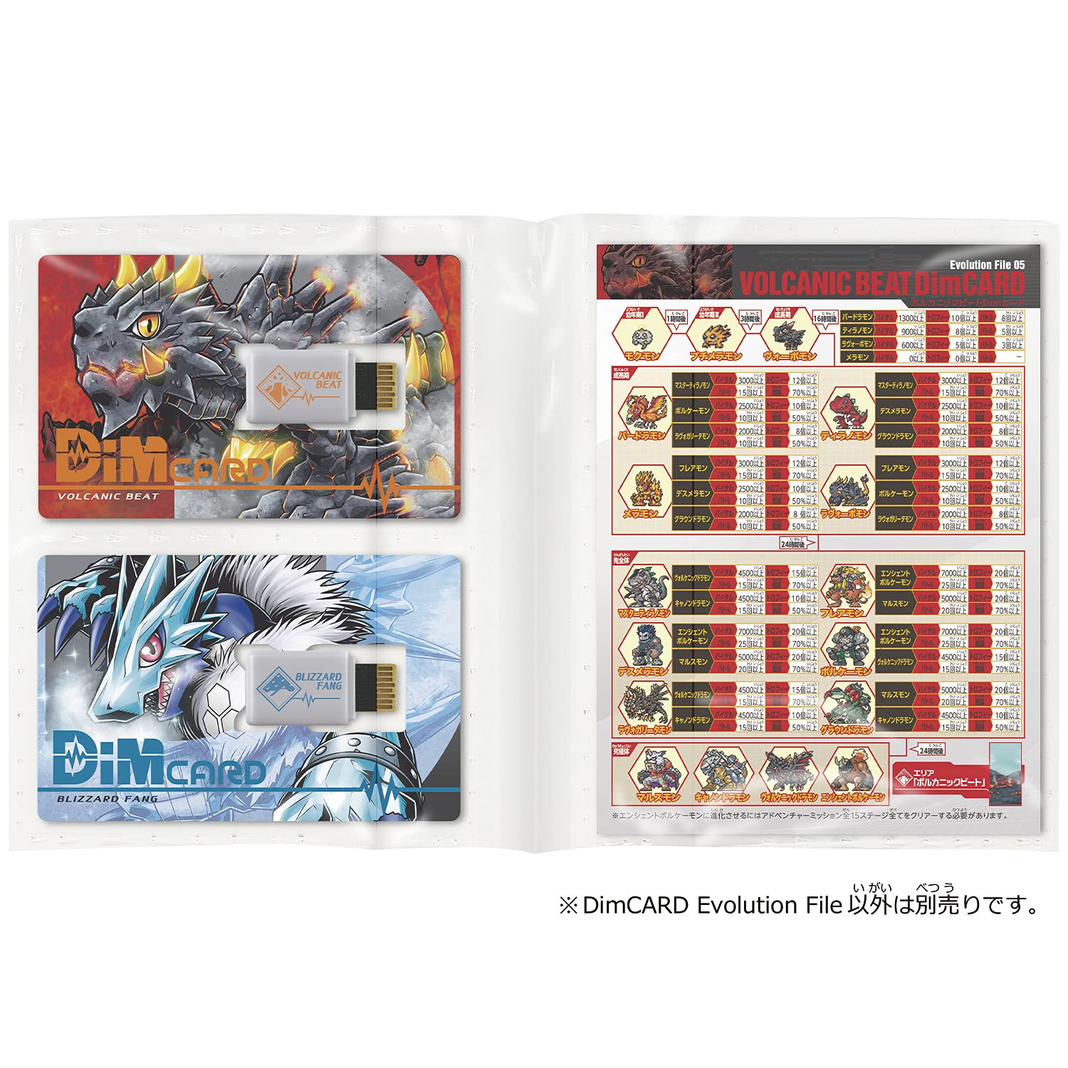 Bandai Dim Card Evolution File Japanese Dim Card Digital Monster Dim Cards- Japan Figure Store - #1 Bring To You The Best Japanese Goods