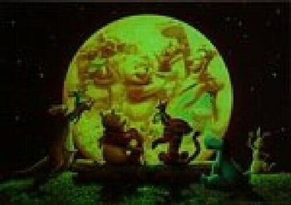 Disney Jigsaw Puzzle 300pcs Moonlight Party Winnie The Pooh- Japan Figure Store - #1 Bring To You The Best Japanese Goods