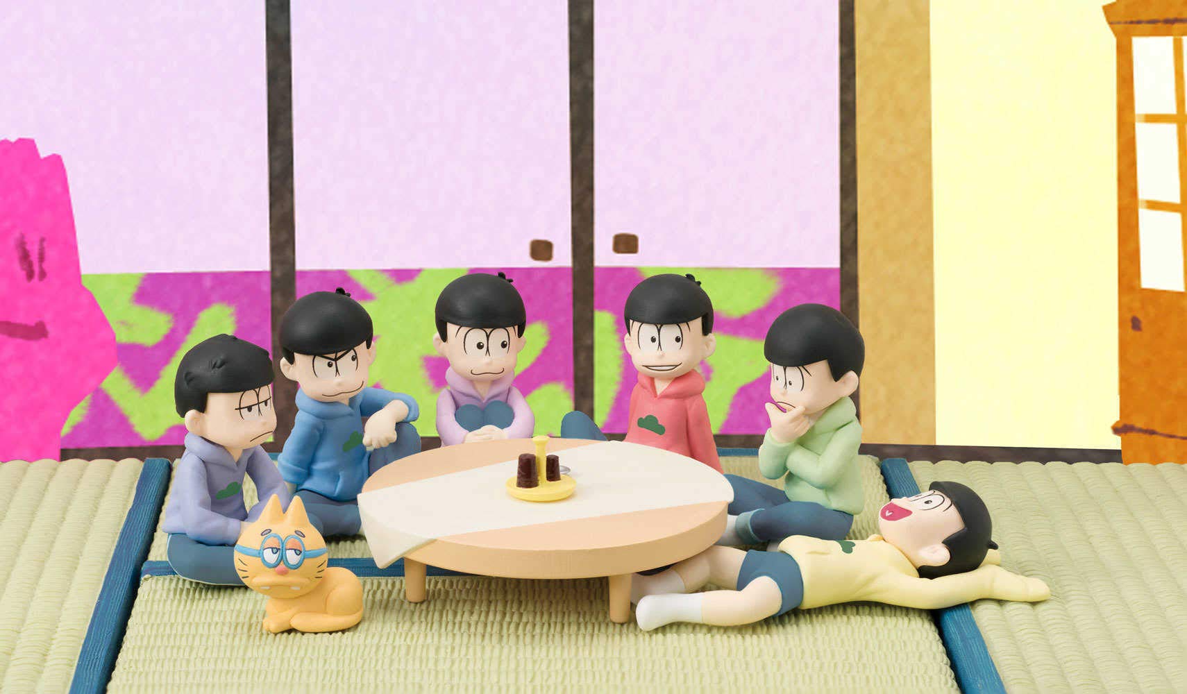 Megahouse Japan Palmate Petit Osomatsu-San Chabudai Set (Distribution Limited)- Japan Figure Store - #1 Bring To You The Best Japanese Goods