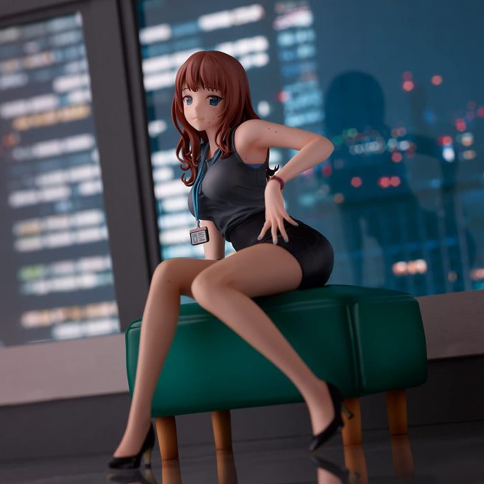 Doshima Illustration Senior Office Lady With Many Moles Non-Scale Pvc Abs Painted Finished Figure- Japan Figure Store - #1 Bring To You The Best Japanese Goods