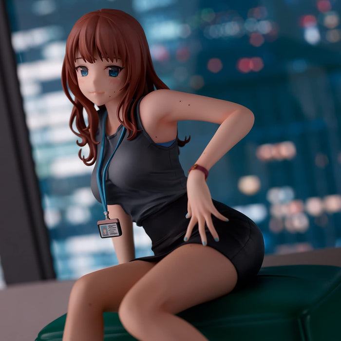 Doshima Illustration Senior Office Lady With Many Moles Non-Scale Pvc Abs Painted Finished Figure- Japan Figure Store - #1 Bring To You The Best Japanese Goods