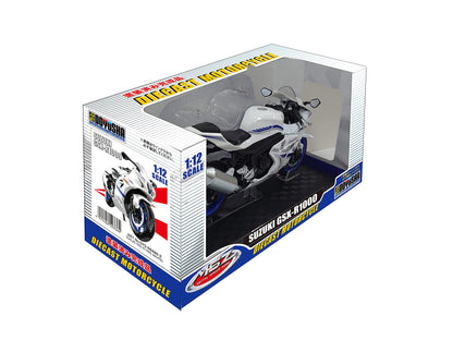 DOYUSHA 1/12 Suzuki Gsx-R1000 White Die Casting Finished Model- Japan Figure Store - #1 Bring To You The Best Japanese Goods