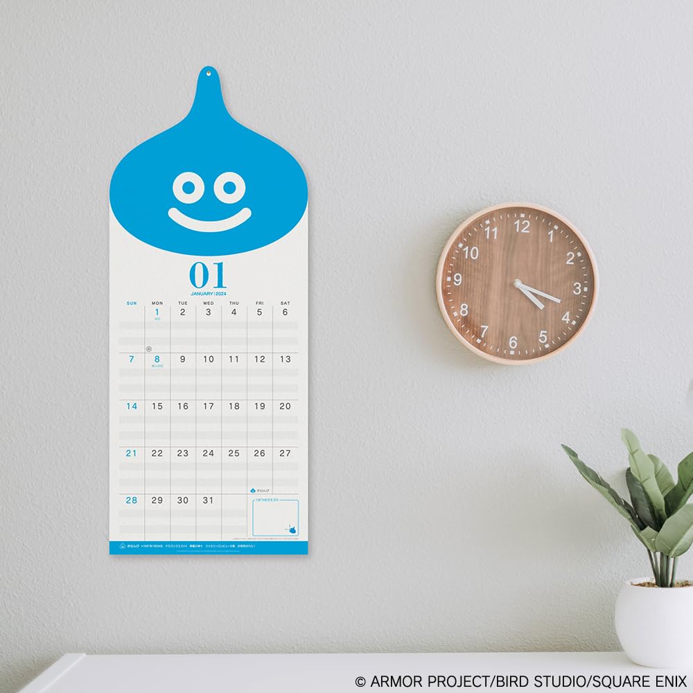 Square Enix Dragon Quest 2024 Wall Calendar 259521- Japan Figure Store - #1 Bring To You The Best Japanese Goods