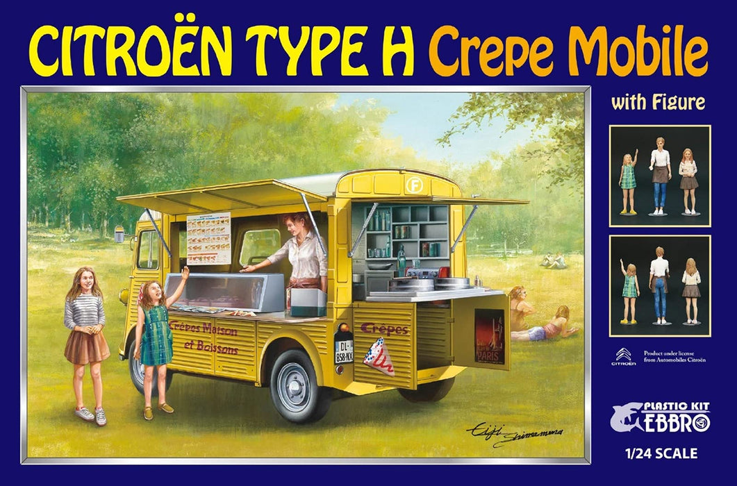 EBBRO 25013 Citroen Type H Crepe Mobile With Figure 1/24 Scale Plastic Model Kit- Japan Figure Store - #1 Bring To You The Best Japanese Goods