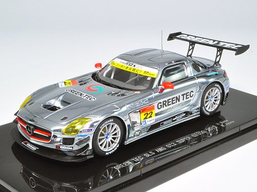 EBBRO 44932 Mercedes-Benz Green Tec Sls Amg Gt3 Super Gt300 2013 #22 1/43 Scale- Japan Figure Store - #1 Bring To You The Best Japanese Goods