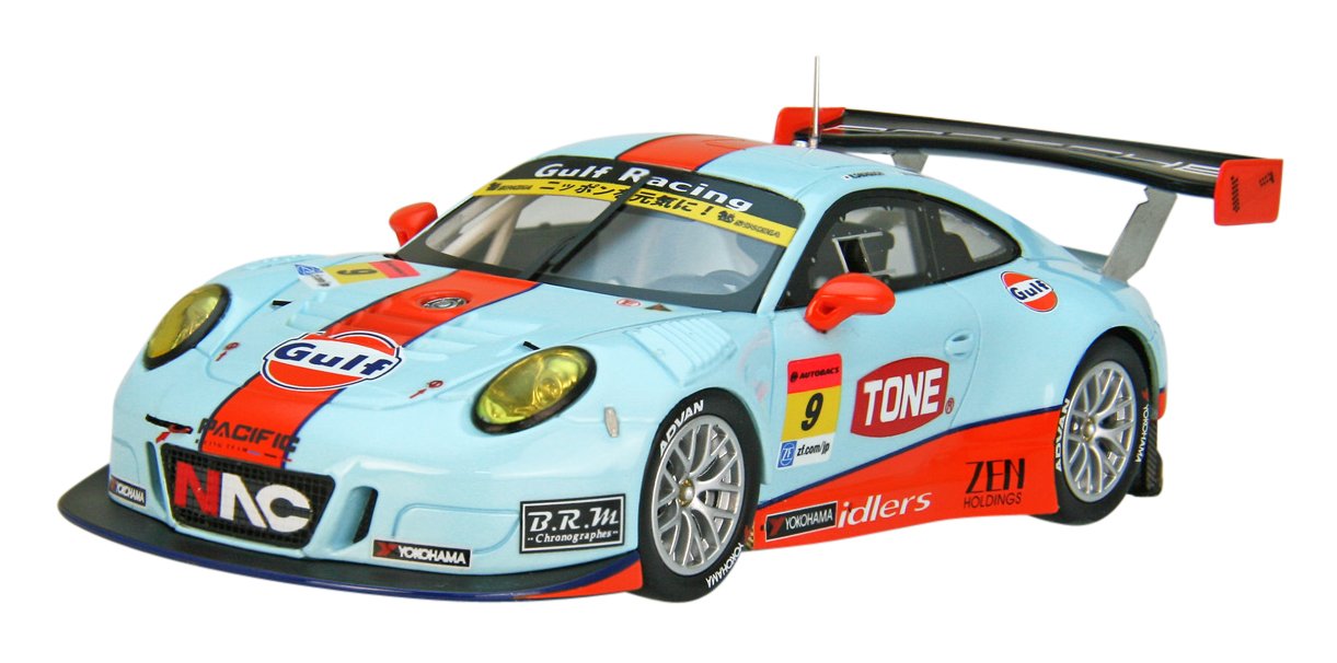EBBRO 45413 Gulf Nac Porsche 911 Gt300 No.9 Blue Resin 1/43 Scale- Japan Figure Store - #1 Bring To You The Best Japanese Goods
